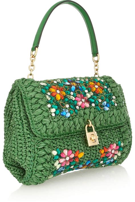 dolce gabbana crochet bags|dolce & gabbana bag sale.